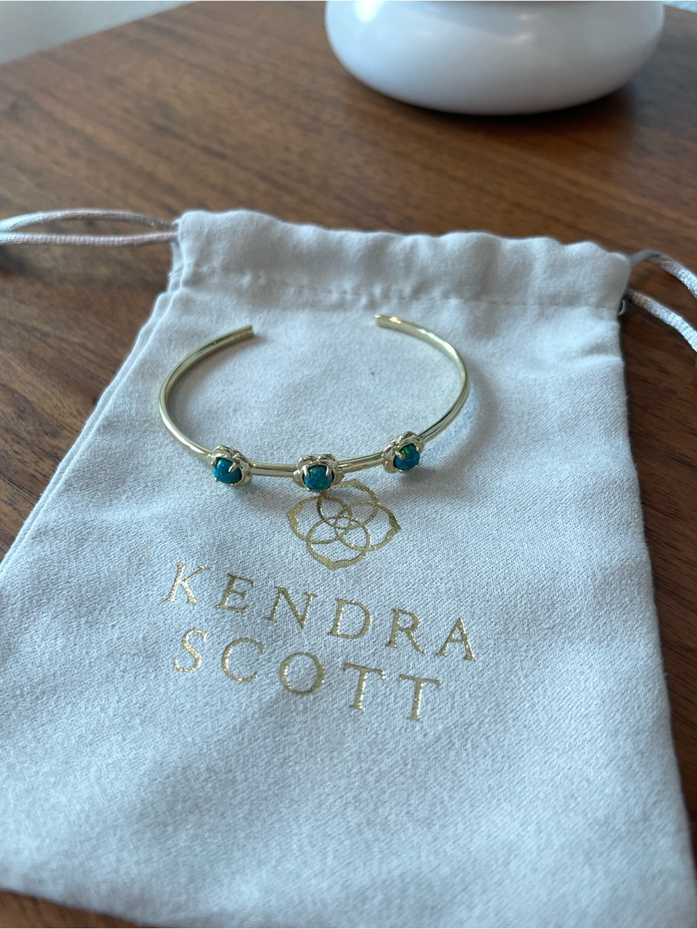 Kendra Scott Gold Opal Cuff Bracelet
